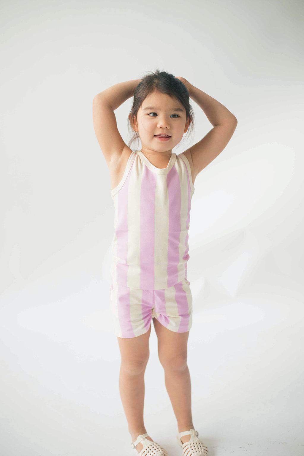 Tank Set in Pink Stripes