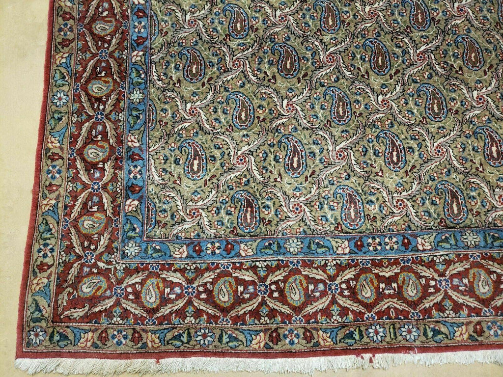 4' X 7' Handmade Turkish Wool Rug Paisley Hand Knotted Flowers One Of A Kind