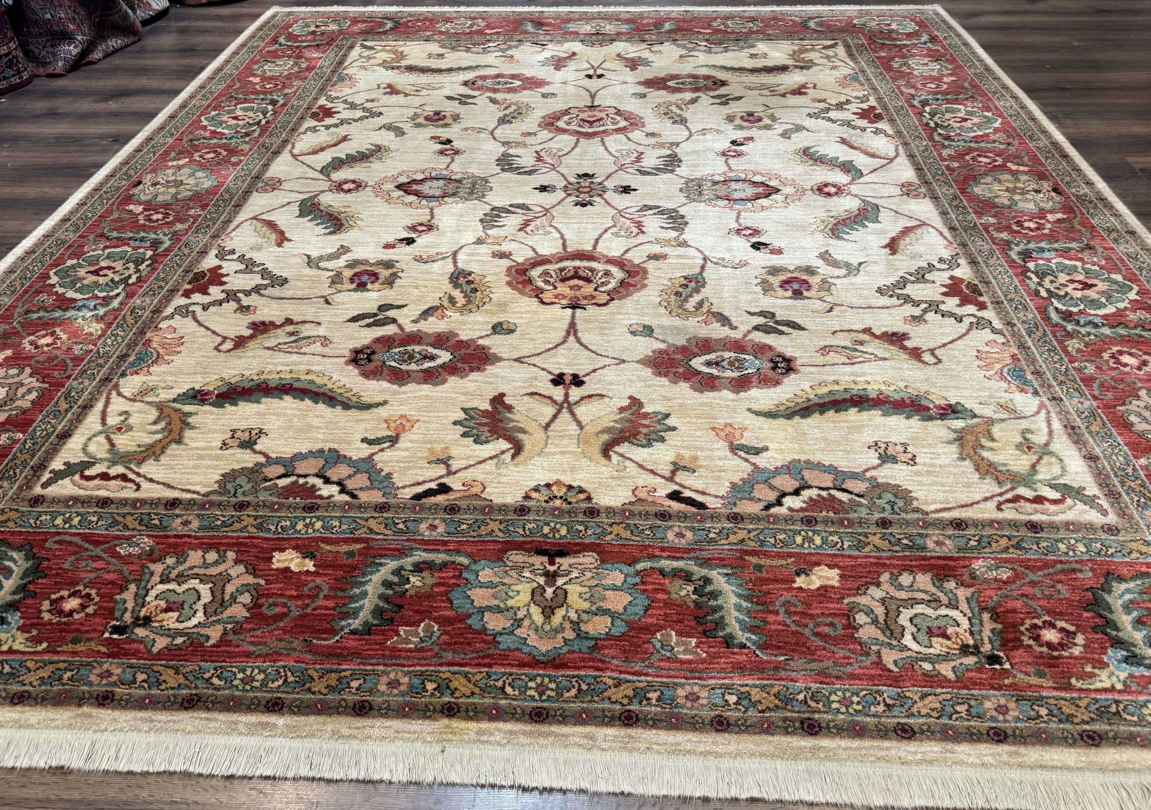 Karastan Rug 8.8 x 10, Ashara Agra Ivory #549, Wool, Vintage