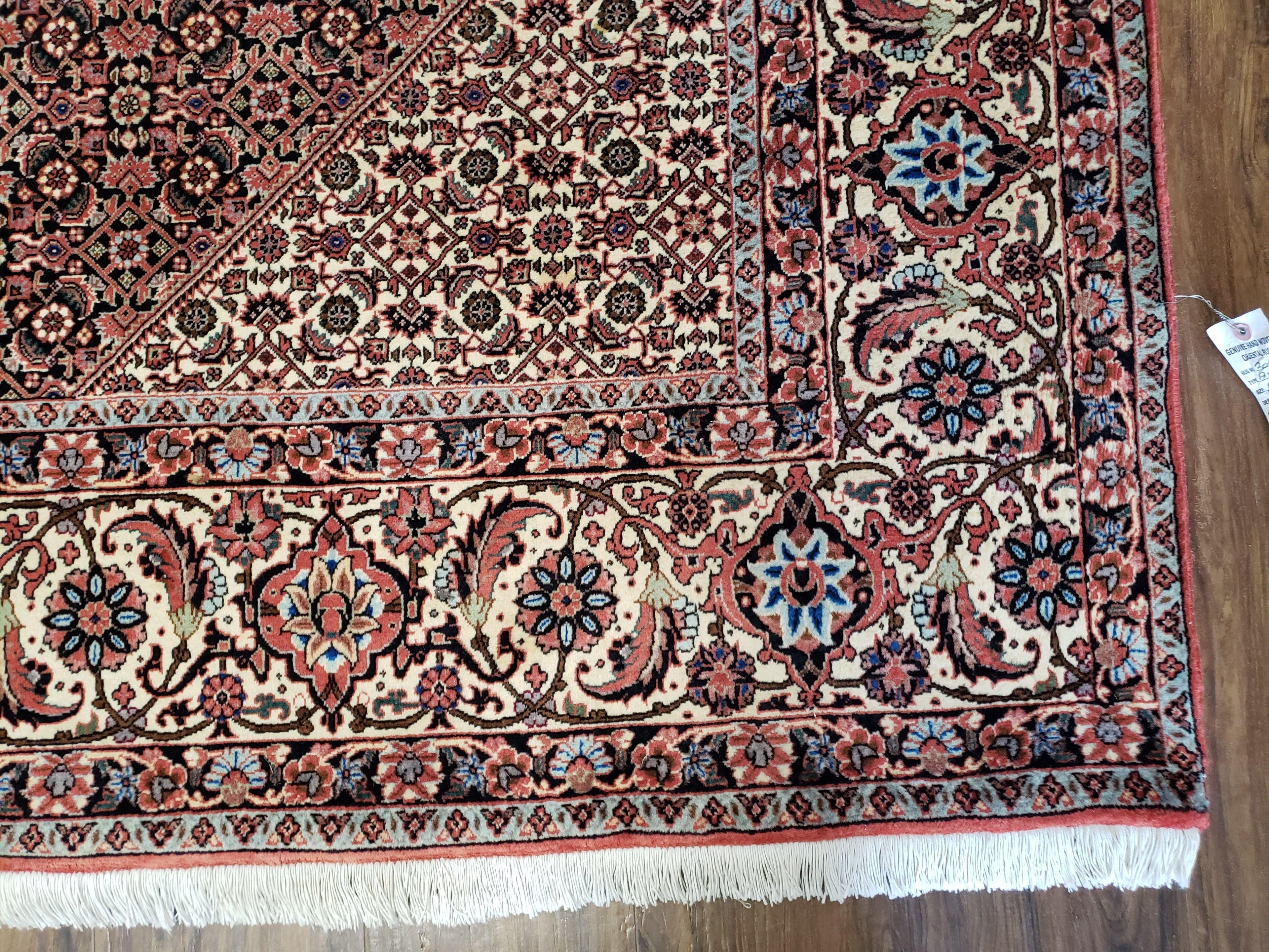 Stunning Persian Bijar Rug 8x11 - Herati Mahi Pattern