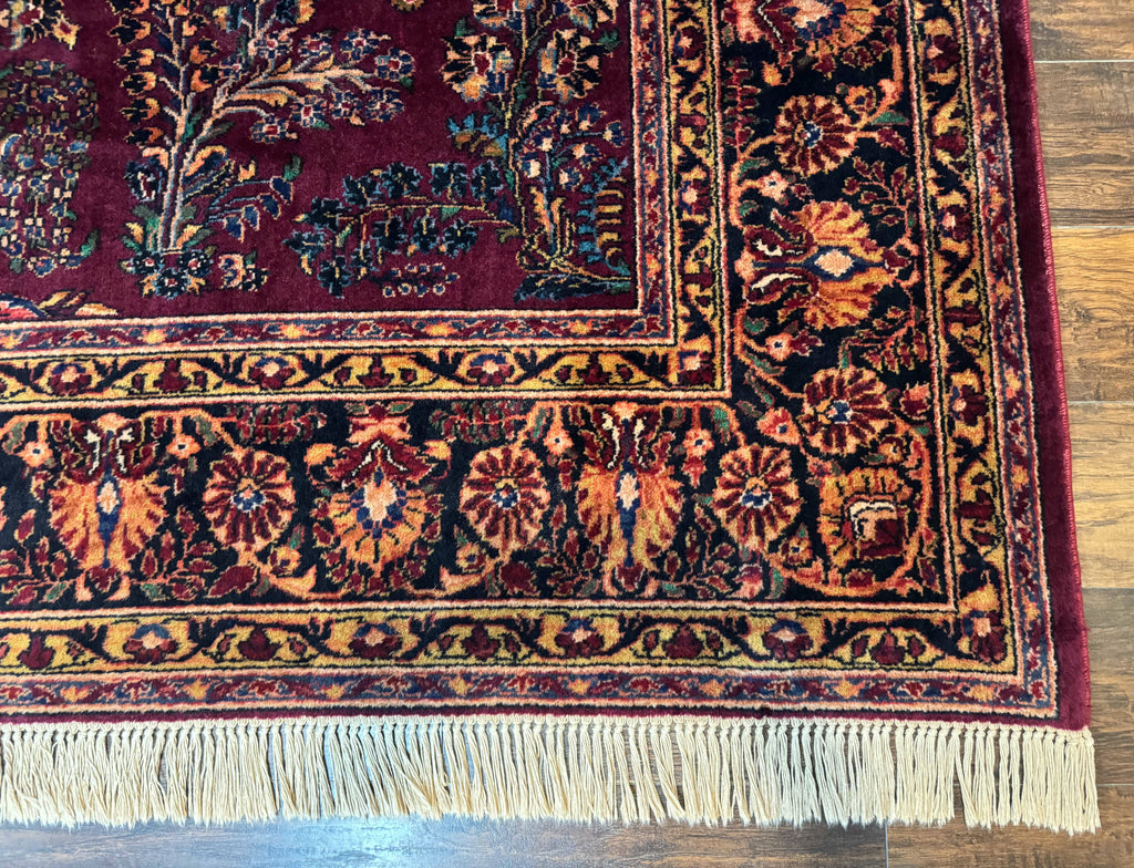 Antique Karastan Rug 8.6 x 12, Wool Pile, Vintage Discontinued Karastan Sarouk Lanamar
