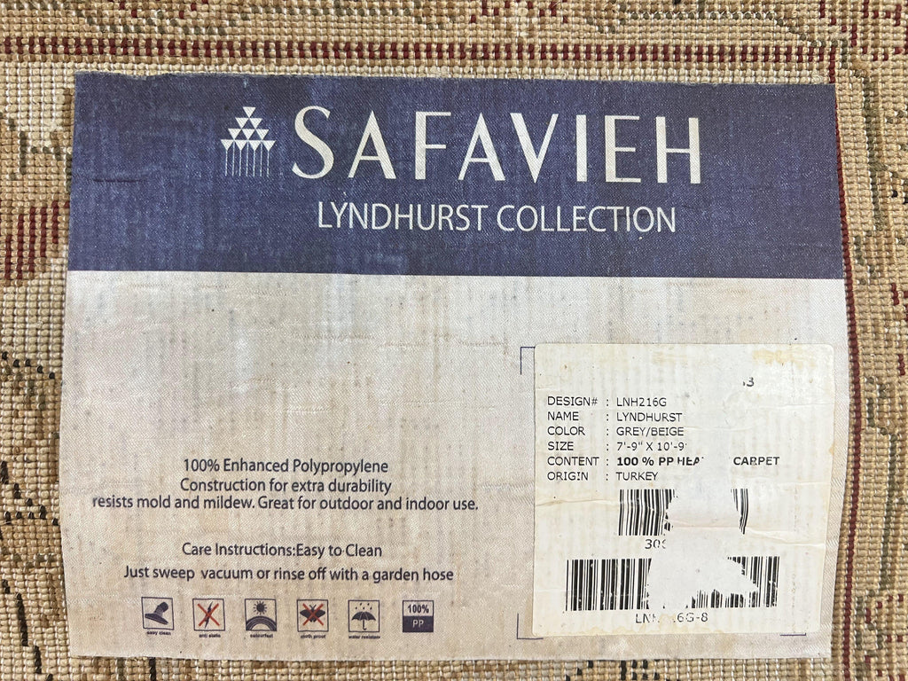 Safavieh Rug 8x11, Lyndhurst Collection, Indoor Outdoor Rug, Floral Allover Oriental Carpet