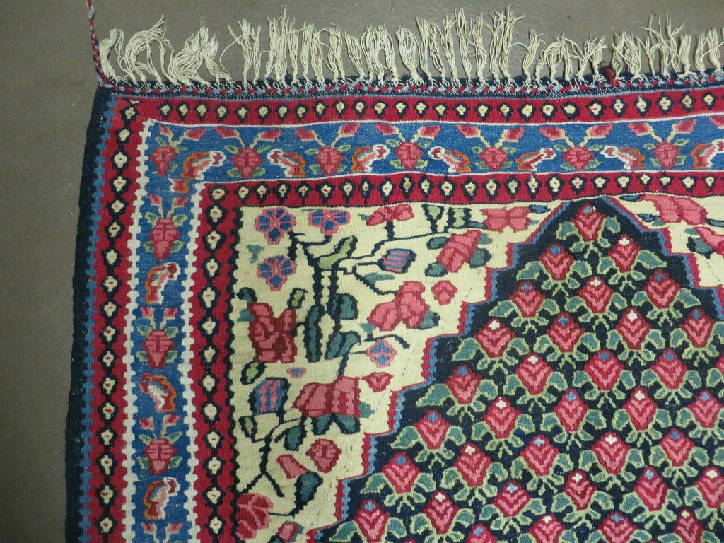 4' X 6' Vintage Handmade Turkish Flat weave Rug Tribal