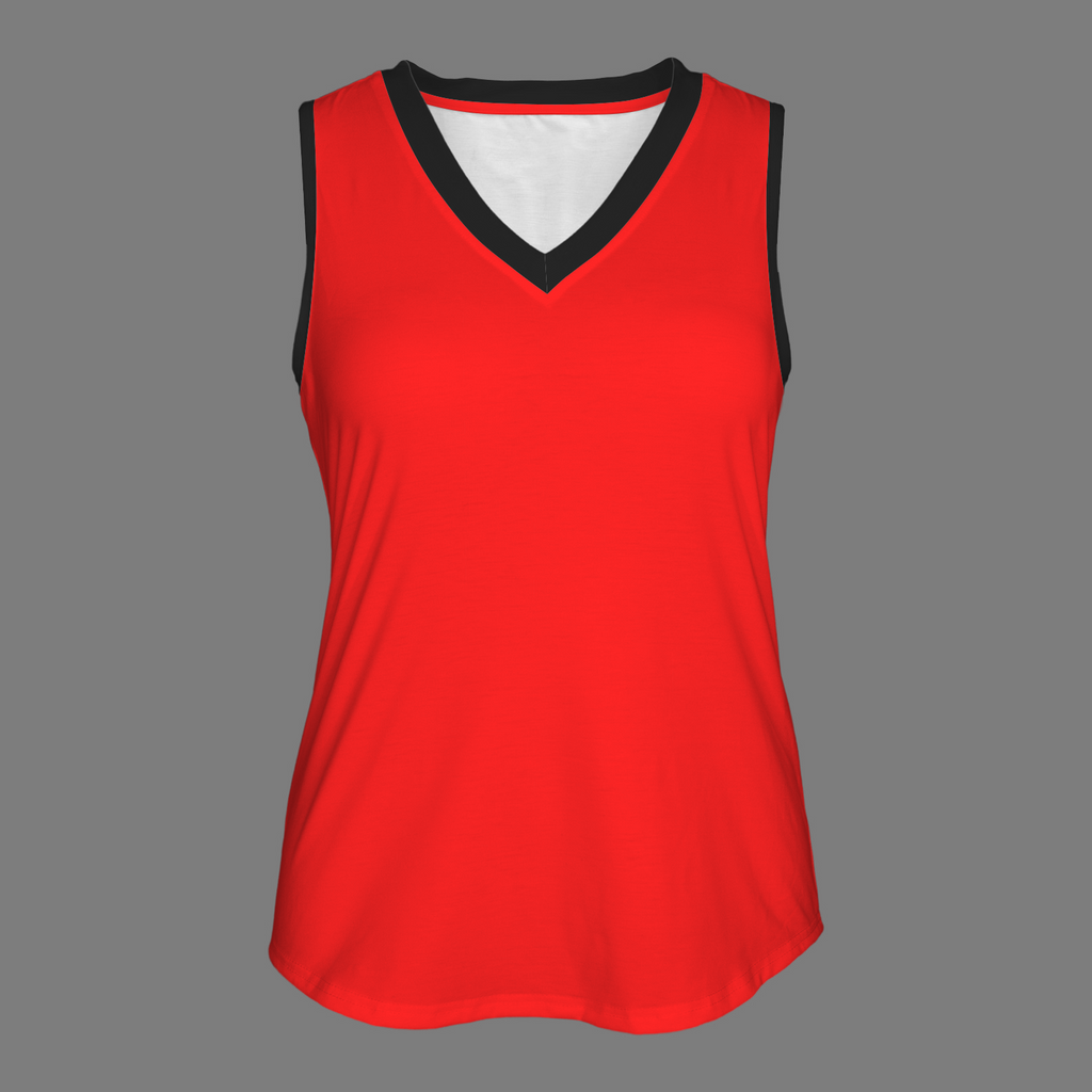 NEW!!! "THAT PART" branded (black rear) V-Neck Sleeveless Tank Top (Made to Order No Stock)