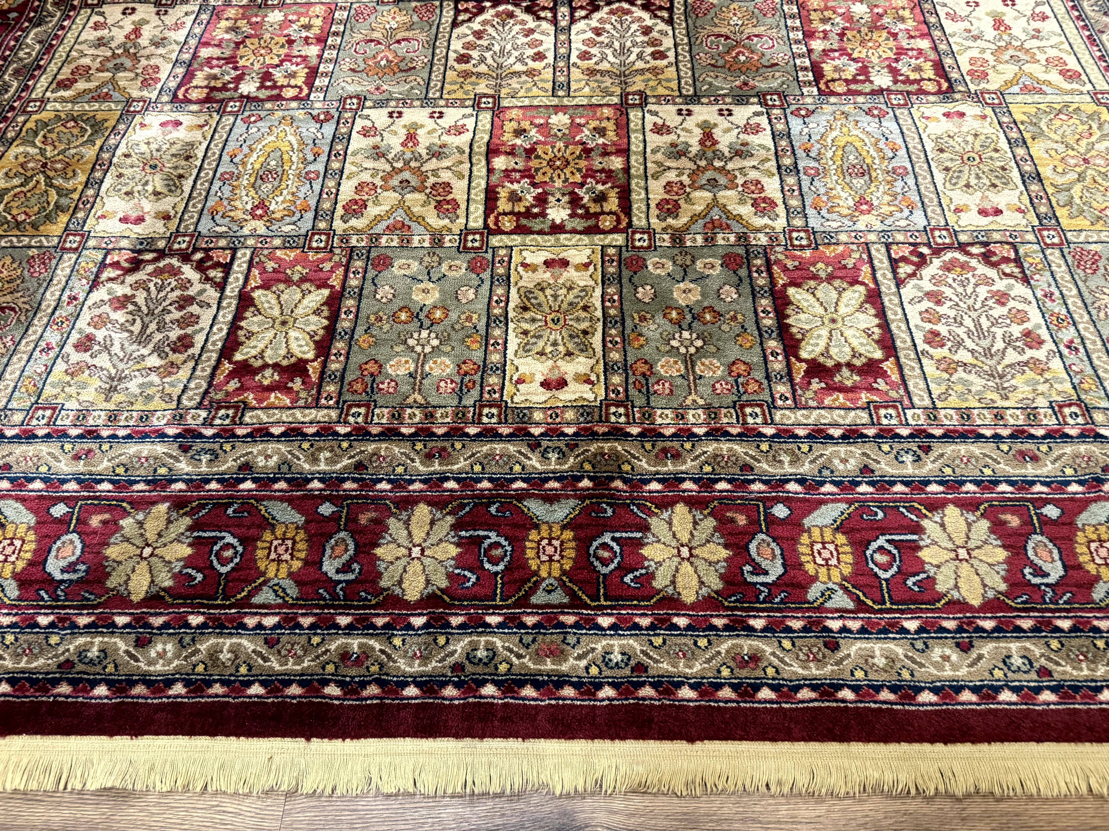Karastan Bakhtiyari Rug 8.8 x 10, Antique Legends Karastan Wool Carpet #2200-202, Multicolor Panel