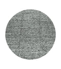 Large Round Indian Rug 11x11, Teal, Vintage Handmade Wool Carpet