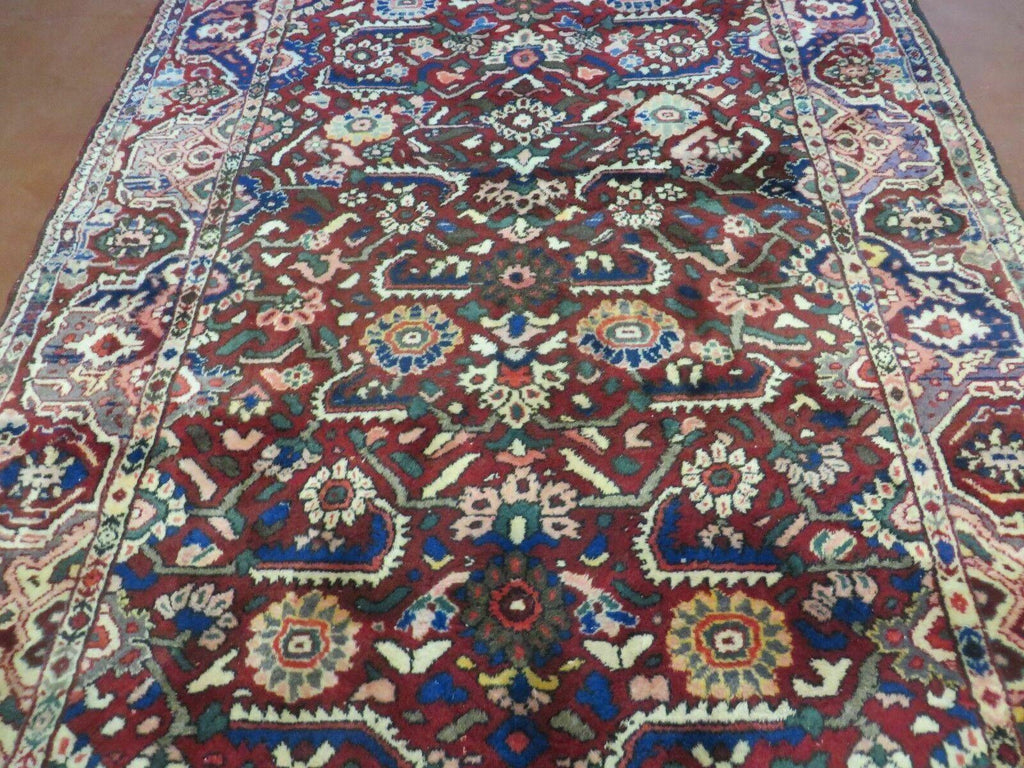 5' X 9' Antique Handmade Turkish Wool Veg Dyes Rug Nice # 107