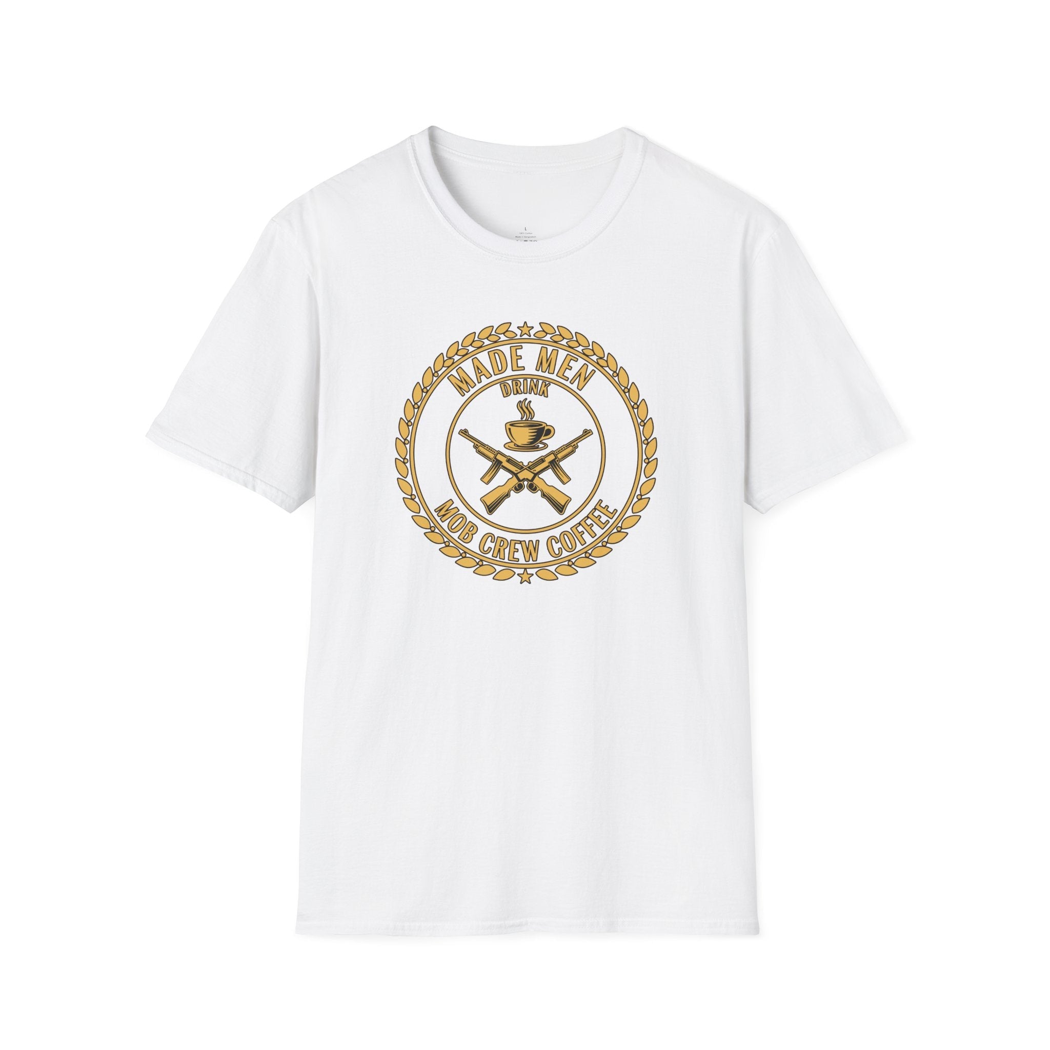 Mob Crew Made Men Drink Mob Crew Coffee T-Shirt - Perfect for Coffee Lovers