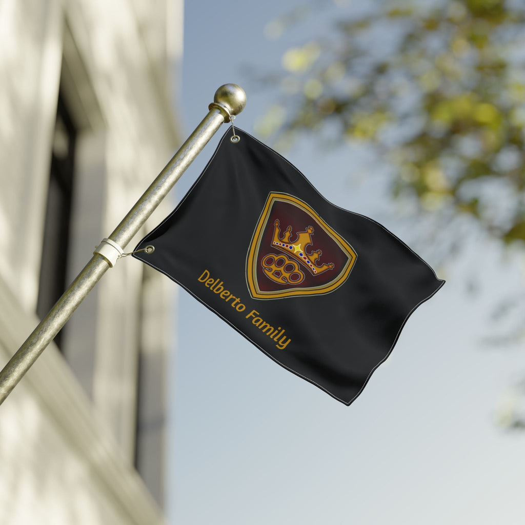 Delberto Family Flag — Double-Sided Outdoor Banner
