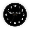 Mob Crew Black Wall Clock — Minimalist Modern Office Clock