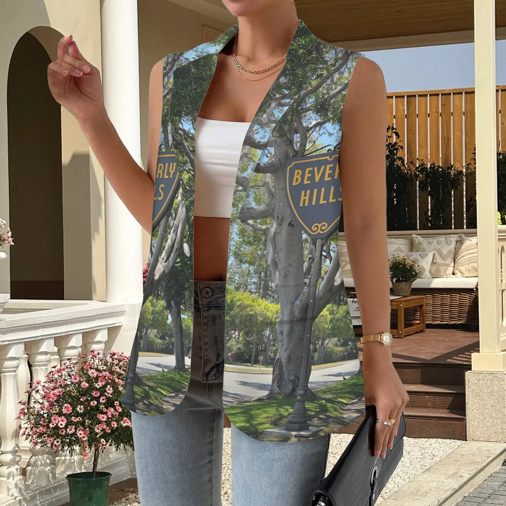 NEW!!! "THAT PART" branded (rear & B.H. Street Sign front) Sleeveless Blazer Vest (Made to Order No Stock)