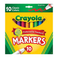 Crayola Broad Line Markers, Classic Colors, 10 Count