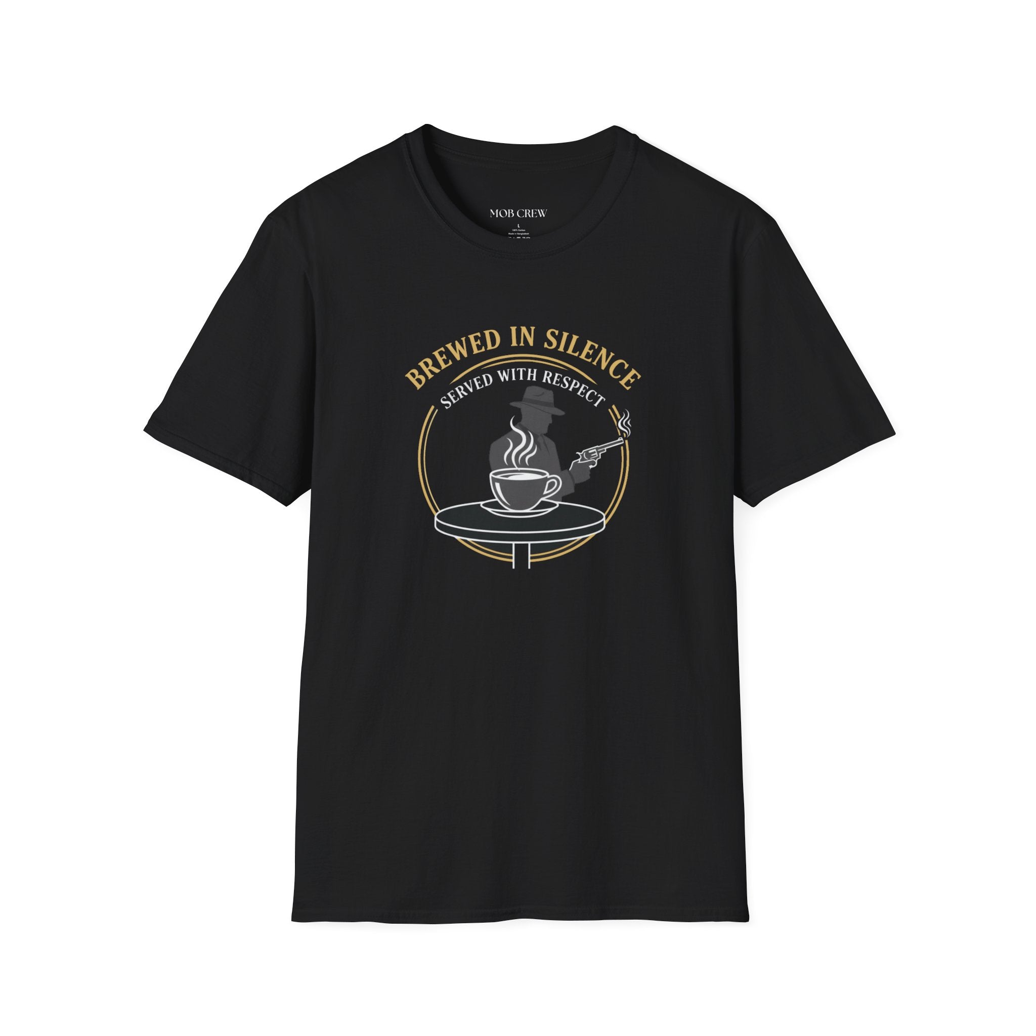 Mob Crew Brewed in Silence Served with Respect Vintage T-Shirt