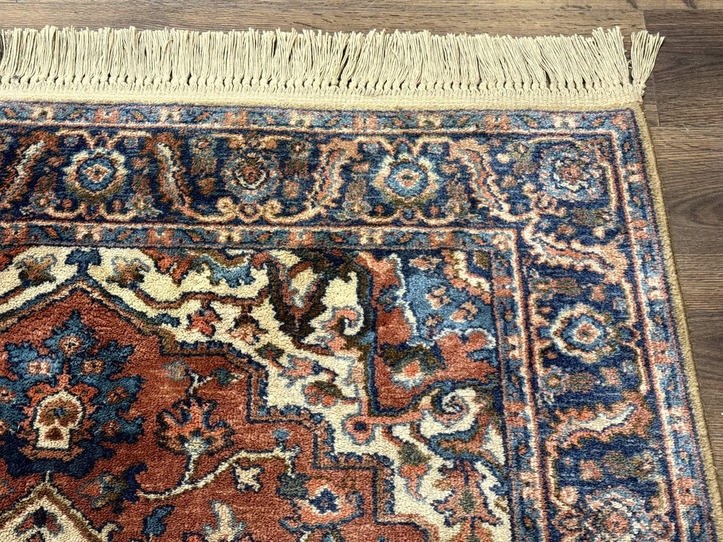 Karastan Rug 4x6, Vintage Karastan #744 Antique Serapi Pattern, Wool Pile, Original 700 Series Karastan Carpet