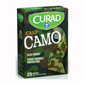 Curad Kids Adhesive Bandages, Green Camouflage, 3/4" X 3"
