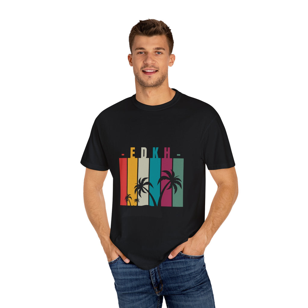EDKH Unisex Garment-Dyed T-Shirt | Retro Summer Style