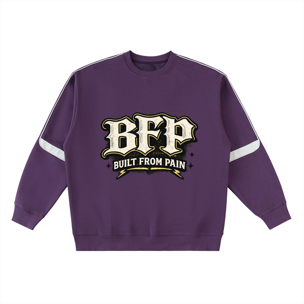 Oversized Crewneck Taped Sweatshirt