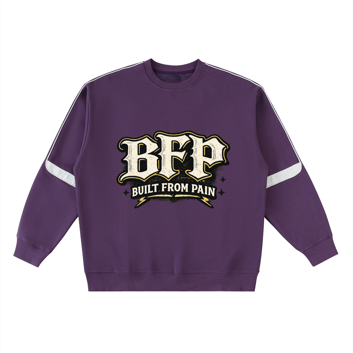 Oversized Crewneck Taped Sweatshirt