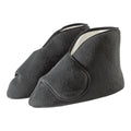 Silverts Diabetic Bootie Slippers - Black, Medium / X-Wide