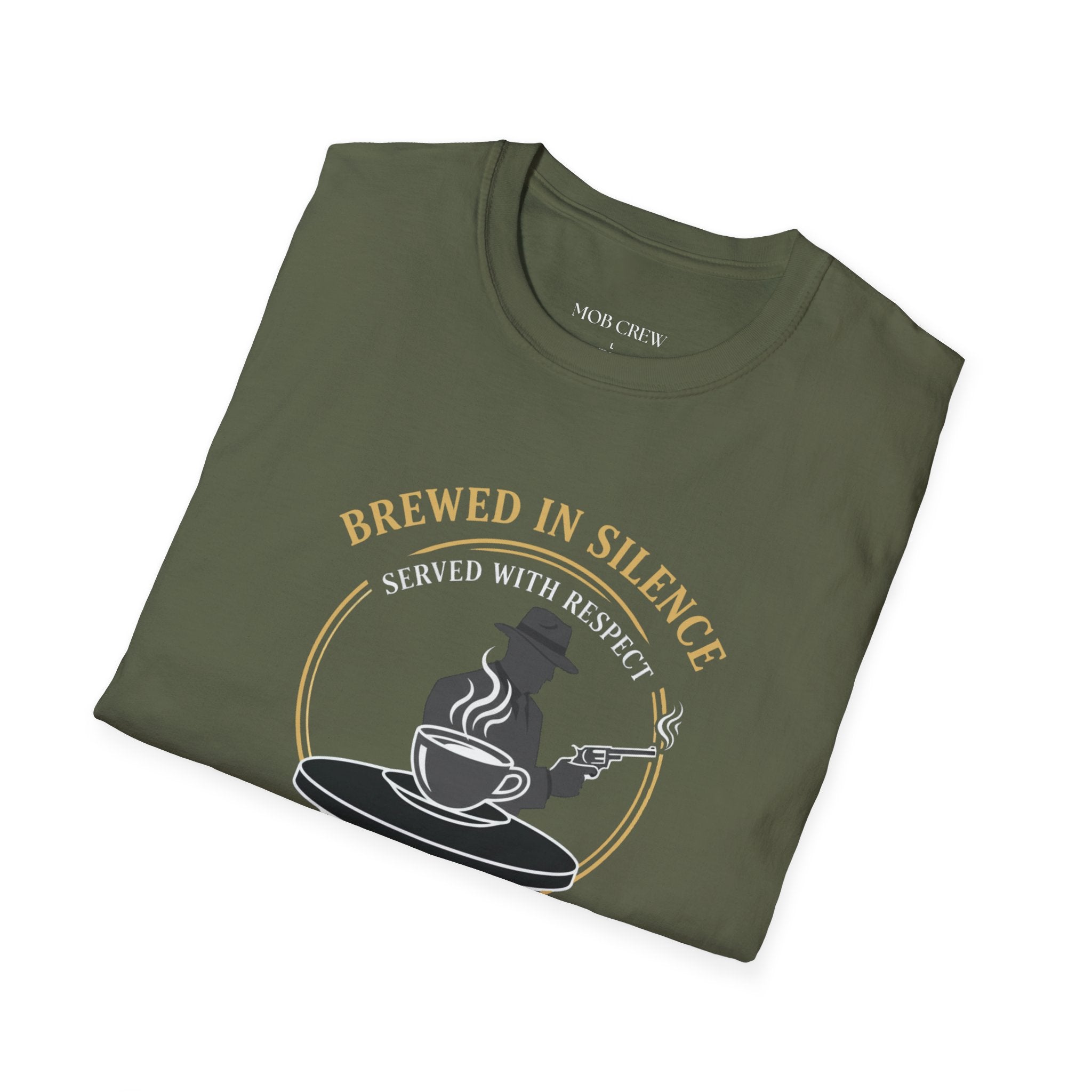 Mob Crew Brewed in Silence Served with Respect Vintage T-Shirt
