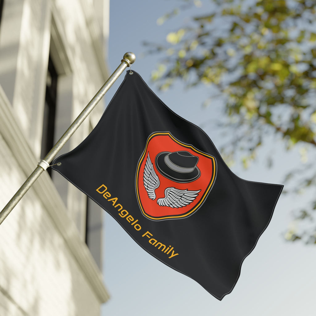 Family Flag — DeAngelo Family Crest Double-Sided Outdoor Banner