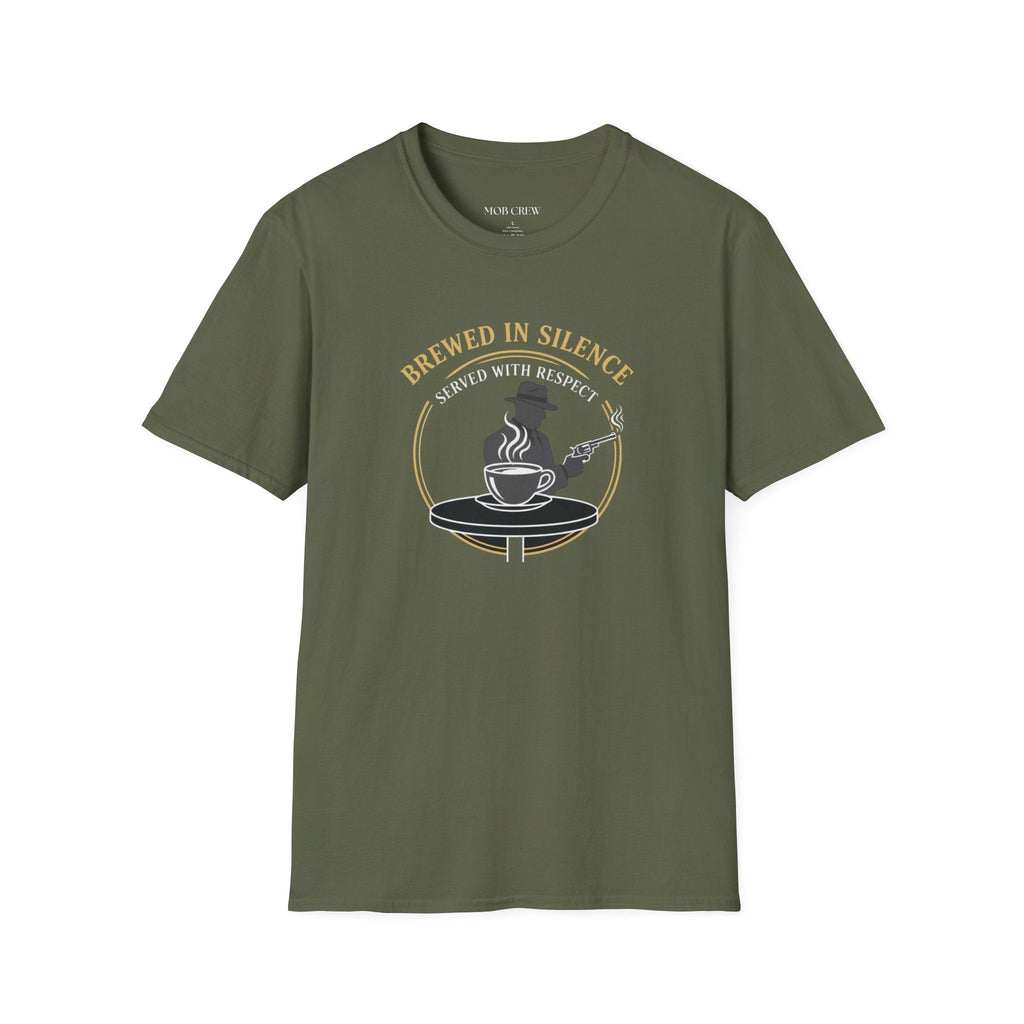 Mob Crew Brewed in Silence Served with Respect Vintage T-Shirt