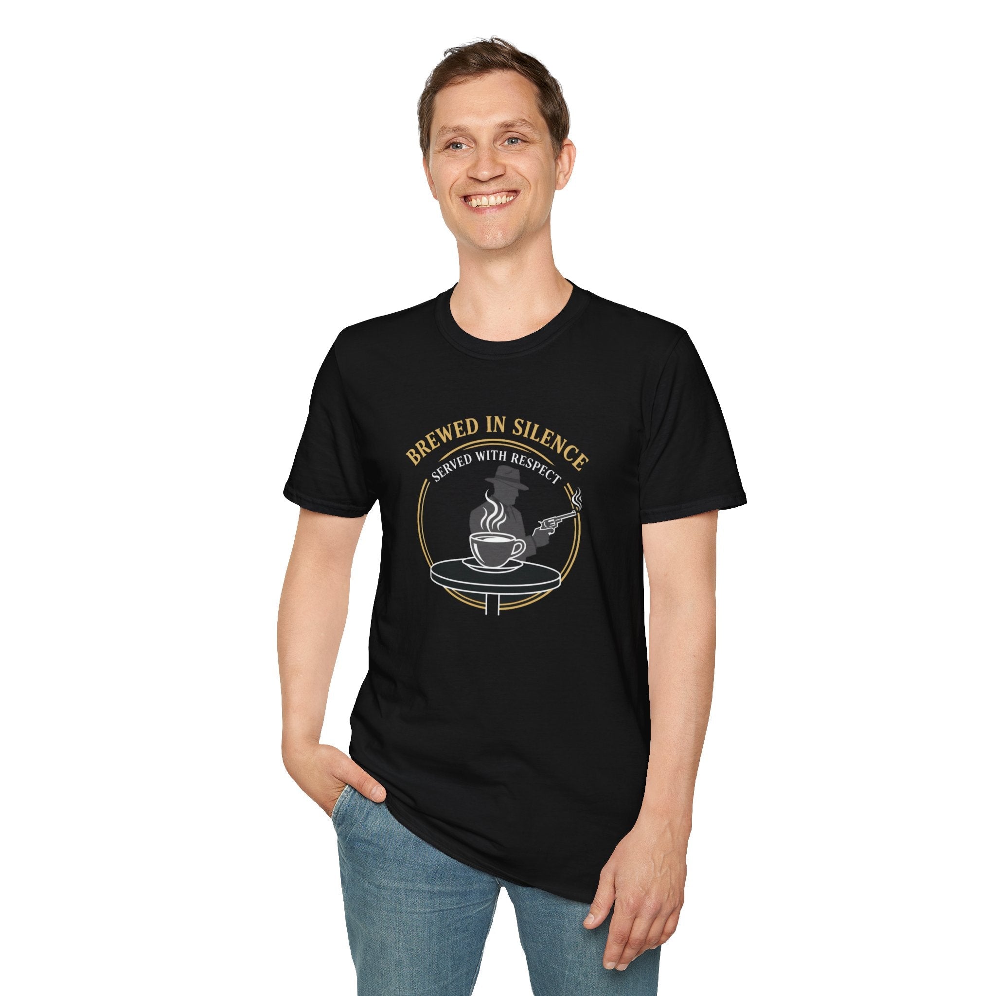 Mob Crew Brewed in Silence Served with Respect Vintage T-Shirt