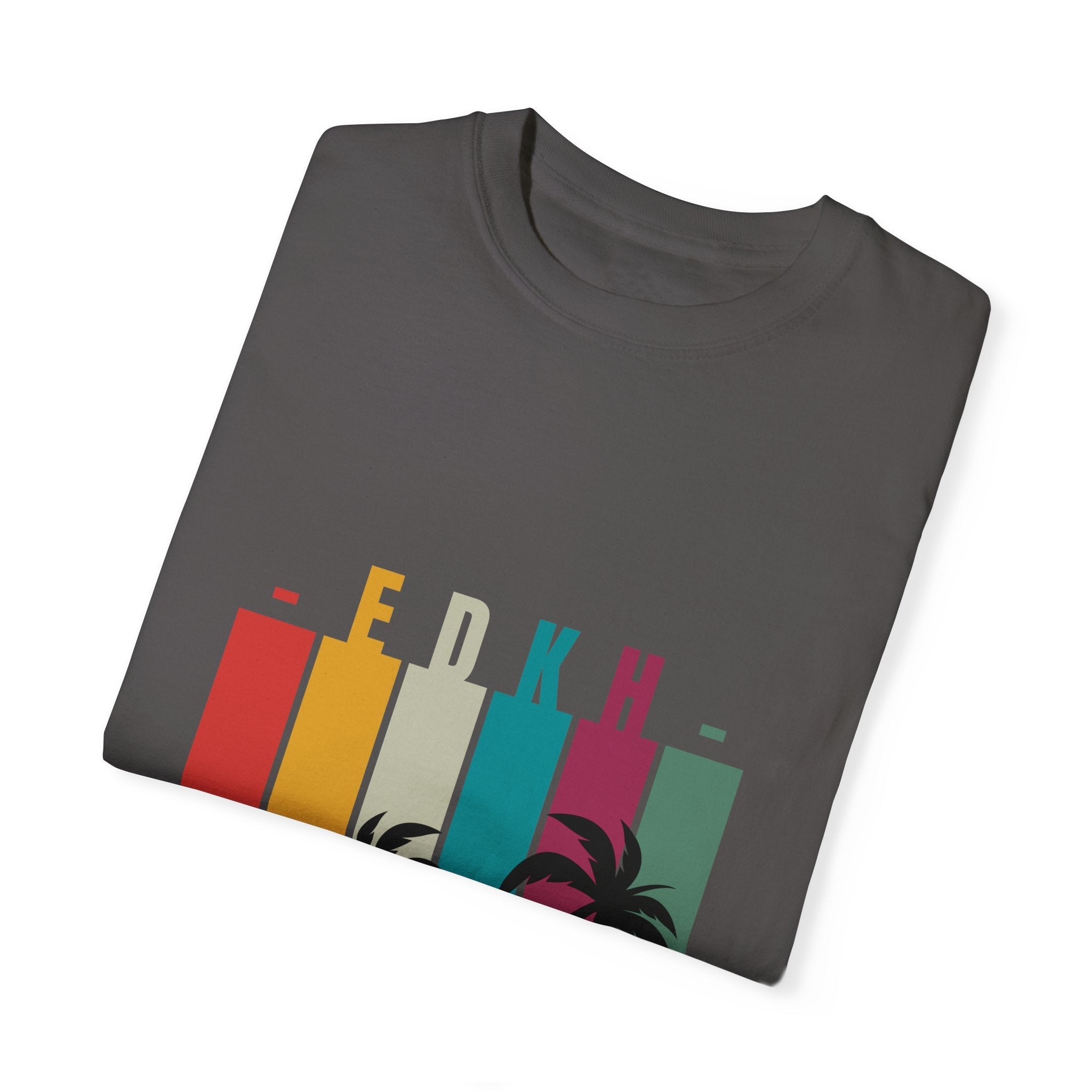 EDKH Unisex Garment-Dyed T-Shirt | Retro Summer Style