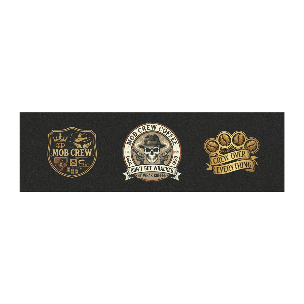 Car Magnet — “Mob Crew Coffee: Don’t Get Whacked by Weak Coffee” Retro Skull Design
