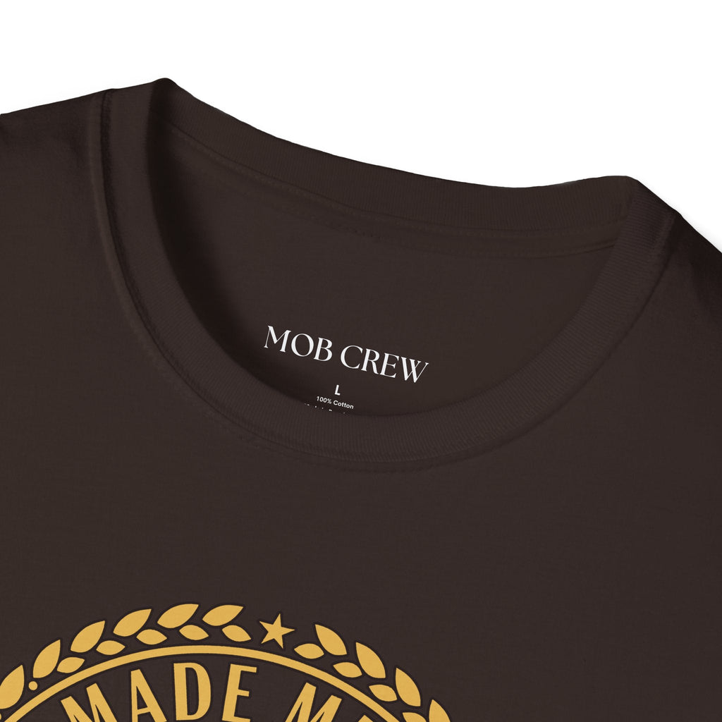 Mob Crew Made Men Drink Mob Crew Coffee T-Shirt - Perfect for Coffee Lovers