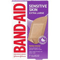 Band-Aid Sensitive Skin Adhesive Bandages  Extra Large 7Ea