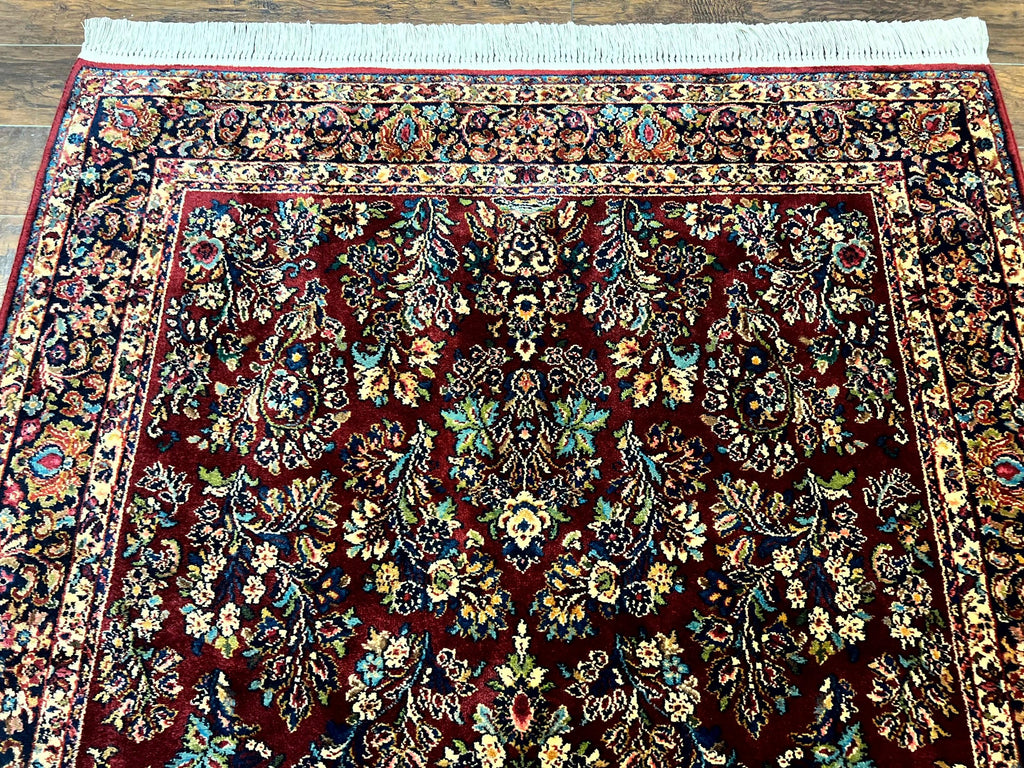 Karastan Rug 5.9 x 9 Red Sarouk Rug #785, Karastan Wool Rug, Karastan Carpet, Original 700 Series Vintage Karastan Oriental Rug Discontinued