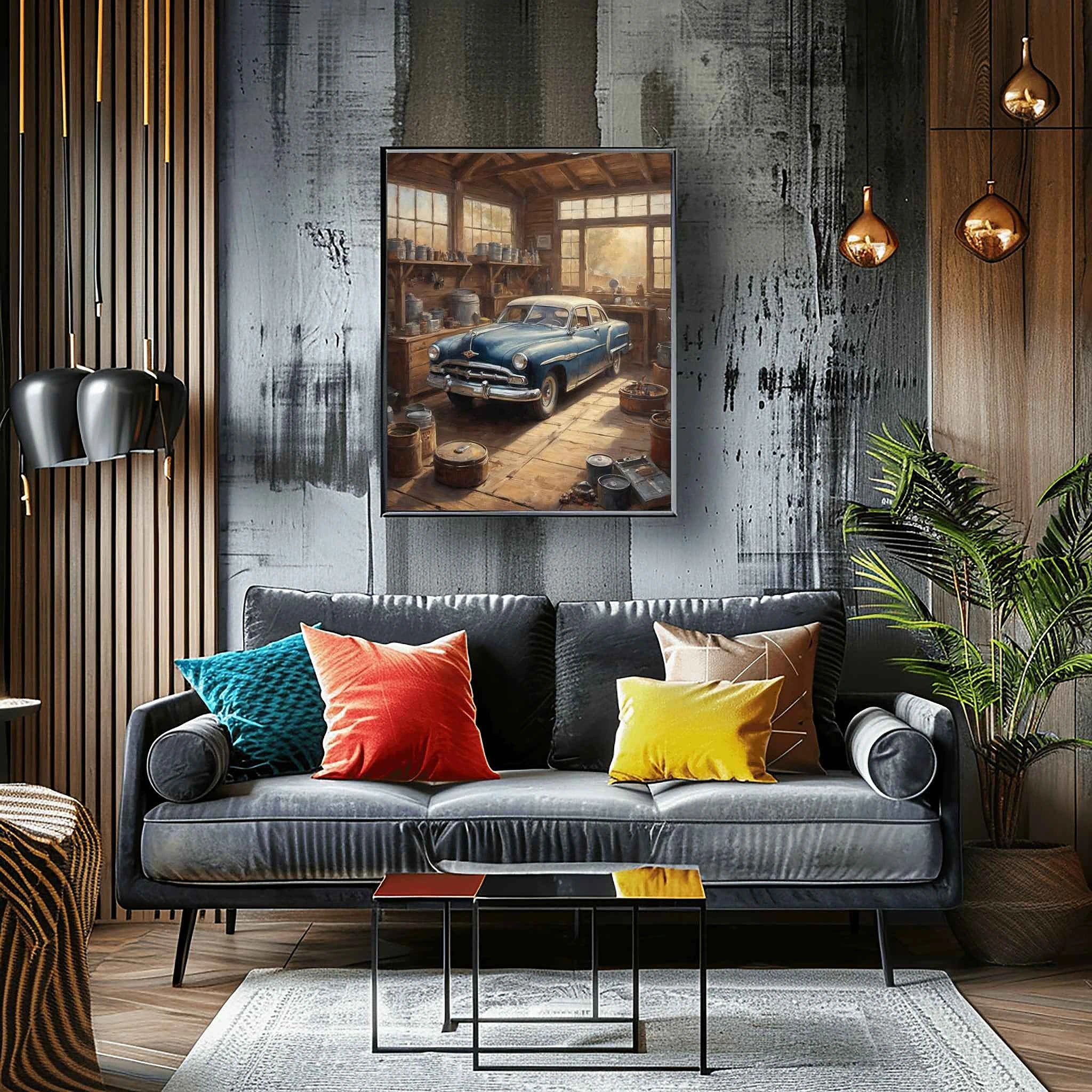1953 Step-Down Legend "The Garage" Art Print | Vintage Racing Workshop