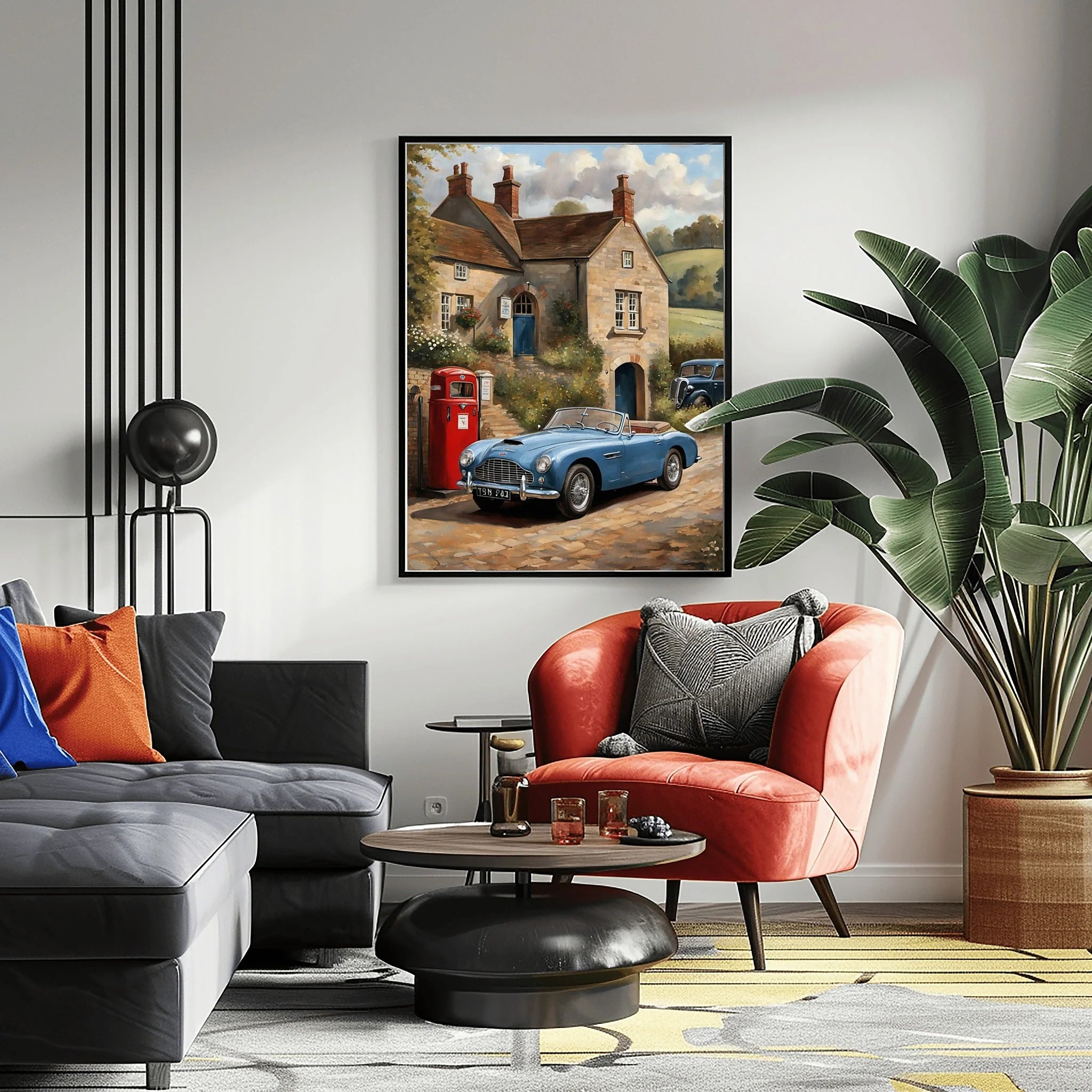 1954 Drophead "Classic Stopover" Print | Vintage Village Wall Art