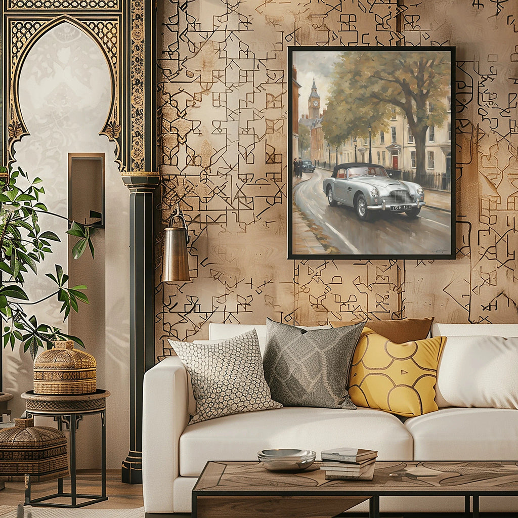 1954 Drophead London Landmark Poster | Classic City Drive Art