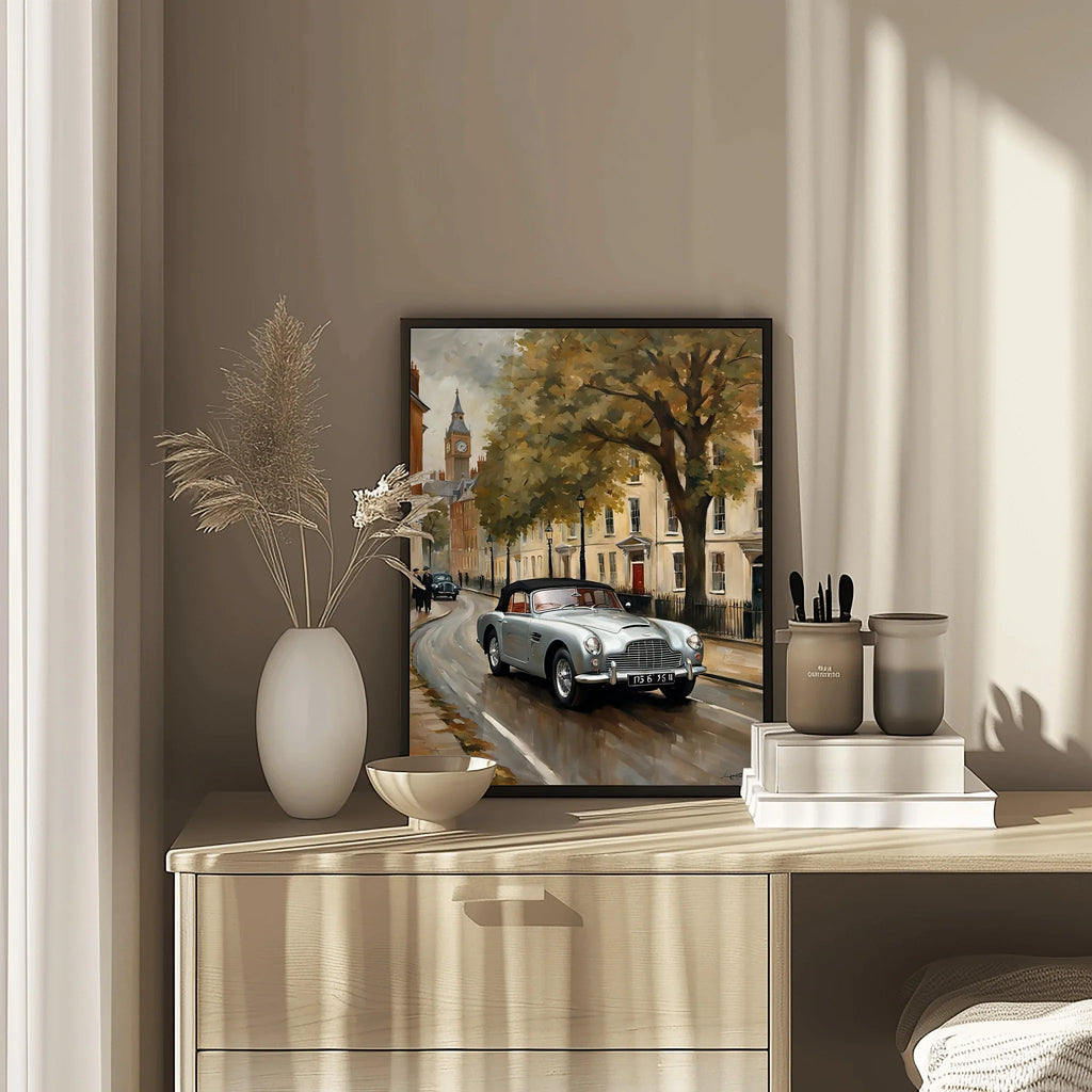 1954 Drophead London Landmark Poster | Classic City Drive Art
