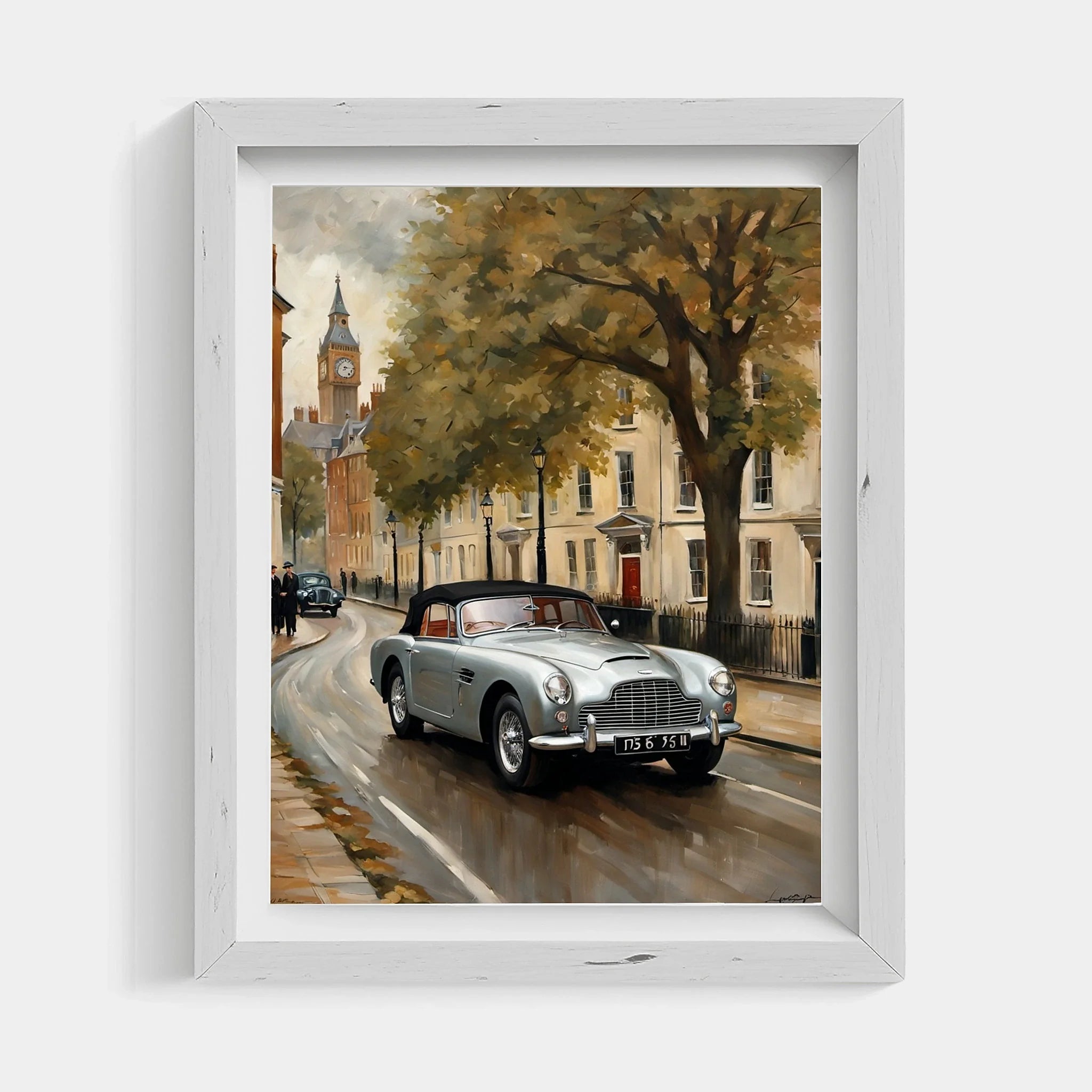 1954 Drophead London Landmark Poster | Classic City Drive Art