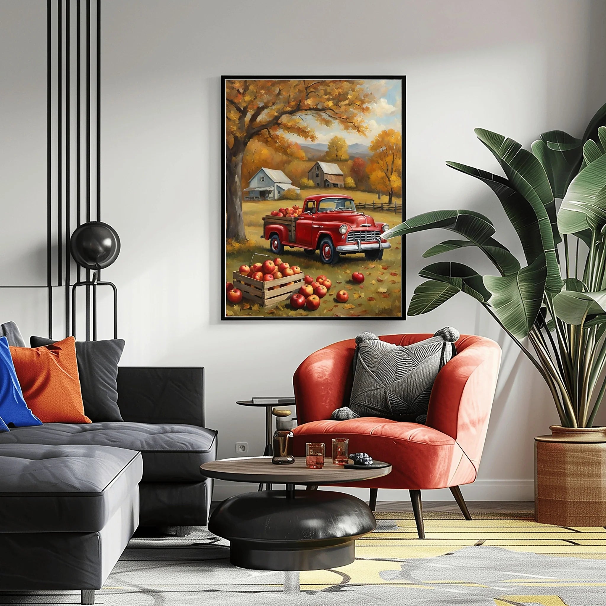 1955 Cameo Carrier Luxury Garden Estate Wall Art | Mid-Century Manor Decor