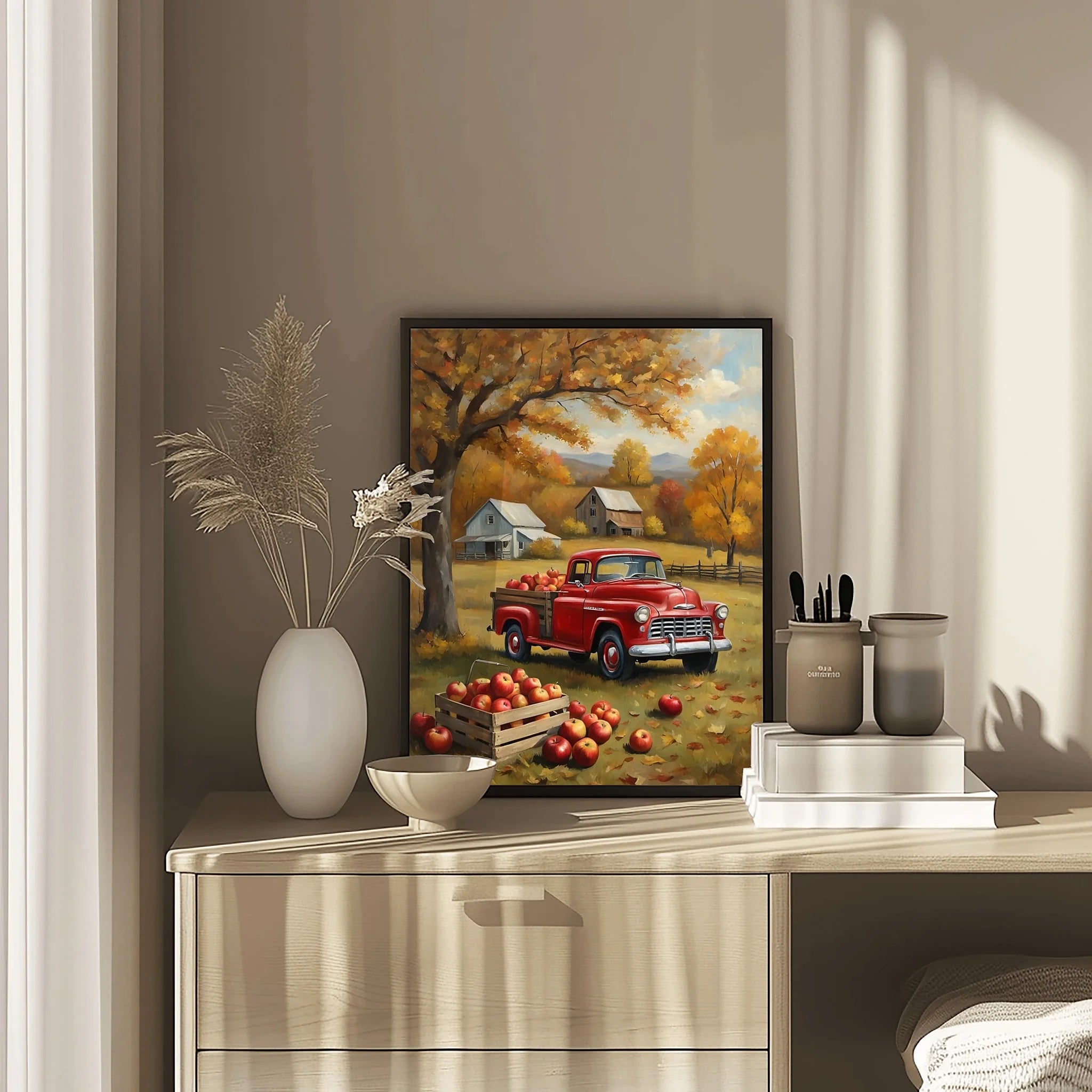 1955 Cameo Carrier Luxury Garden Estate Wall Art | Mid-Century Manor Decor