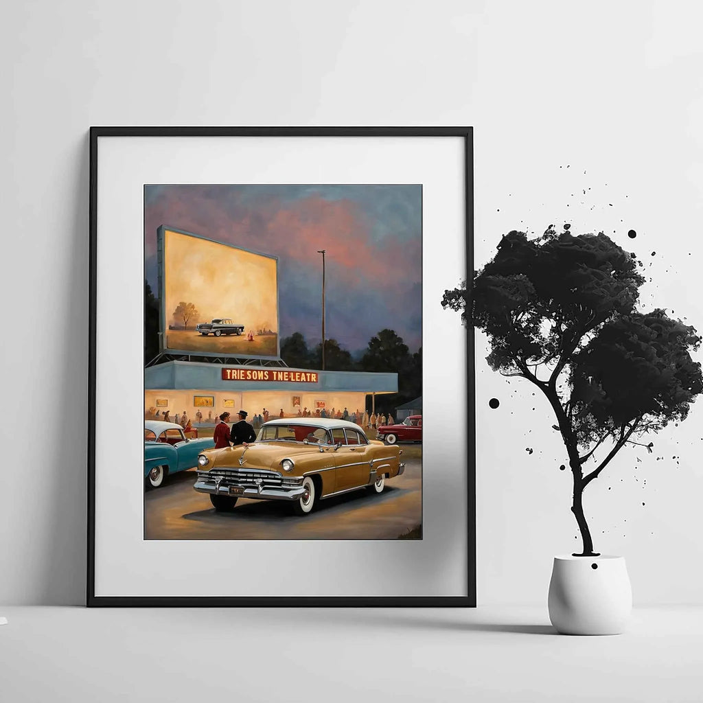 1956 American Formal Luxury Sedan - Cinema Edition | Poster Canvas