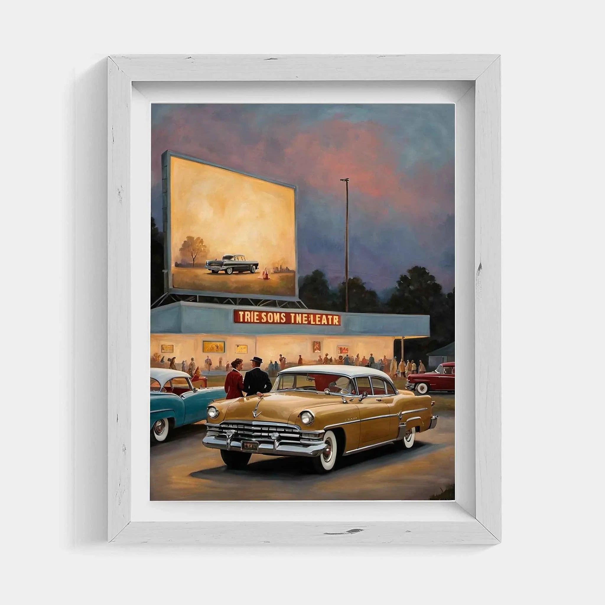 1956 American Formal Luxury Sedan - Cinema Edition | Poster Canvas