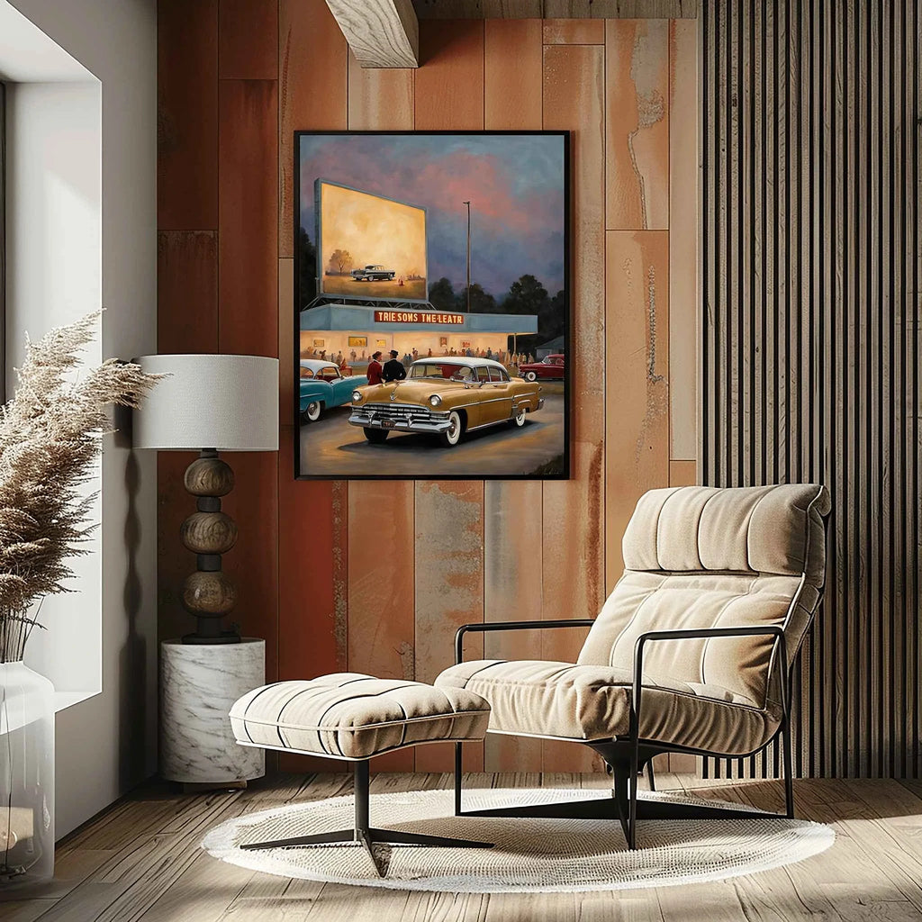 1956 American Formal Luxury Sedan - Cinema Edition | Poster Canvas