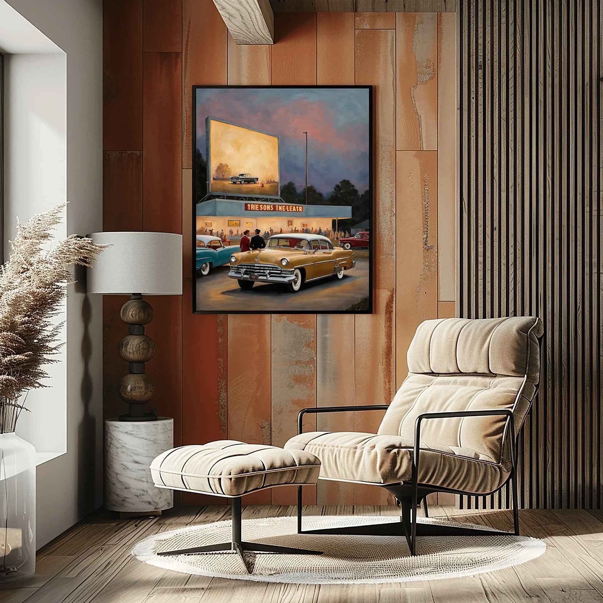 1956 American Formal Luxury Sedan - Cinema Edition | Poster Canvas