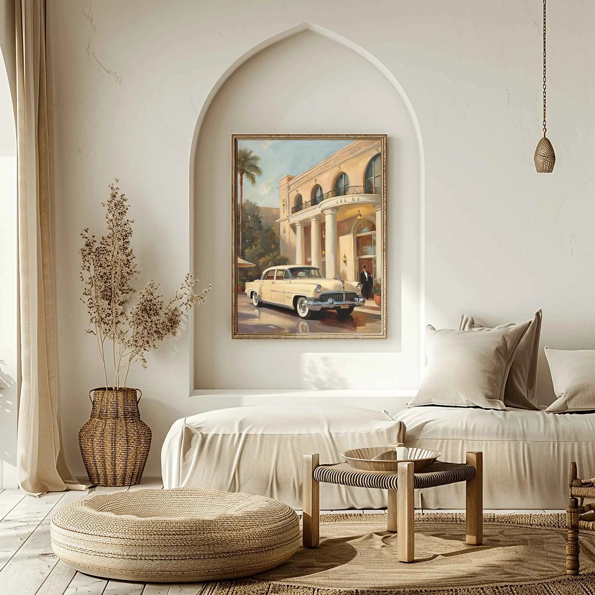 1956 American Formal Luxury Sedan - Hotel Edition | Poster Canvas