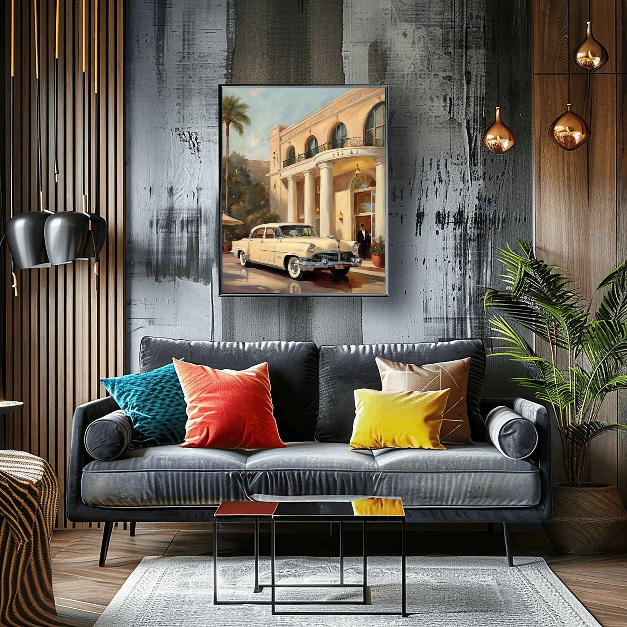 1956 American Formal Luxury Sedan - Hotel Edition | Poster Canvas