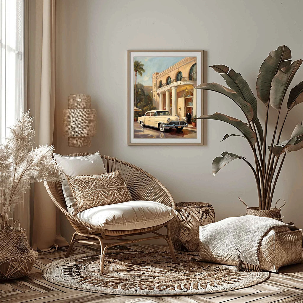 1956 American Formal Luxury Sedan - Hotel Edition | Poster Canvas