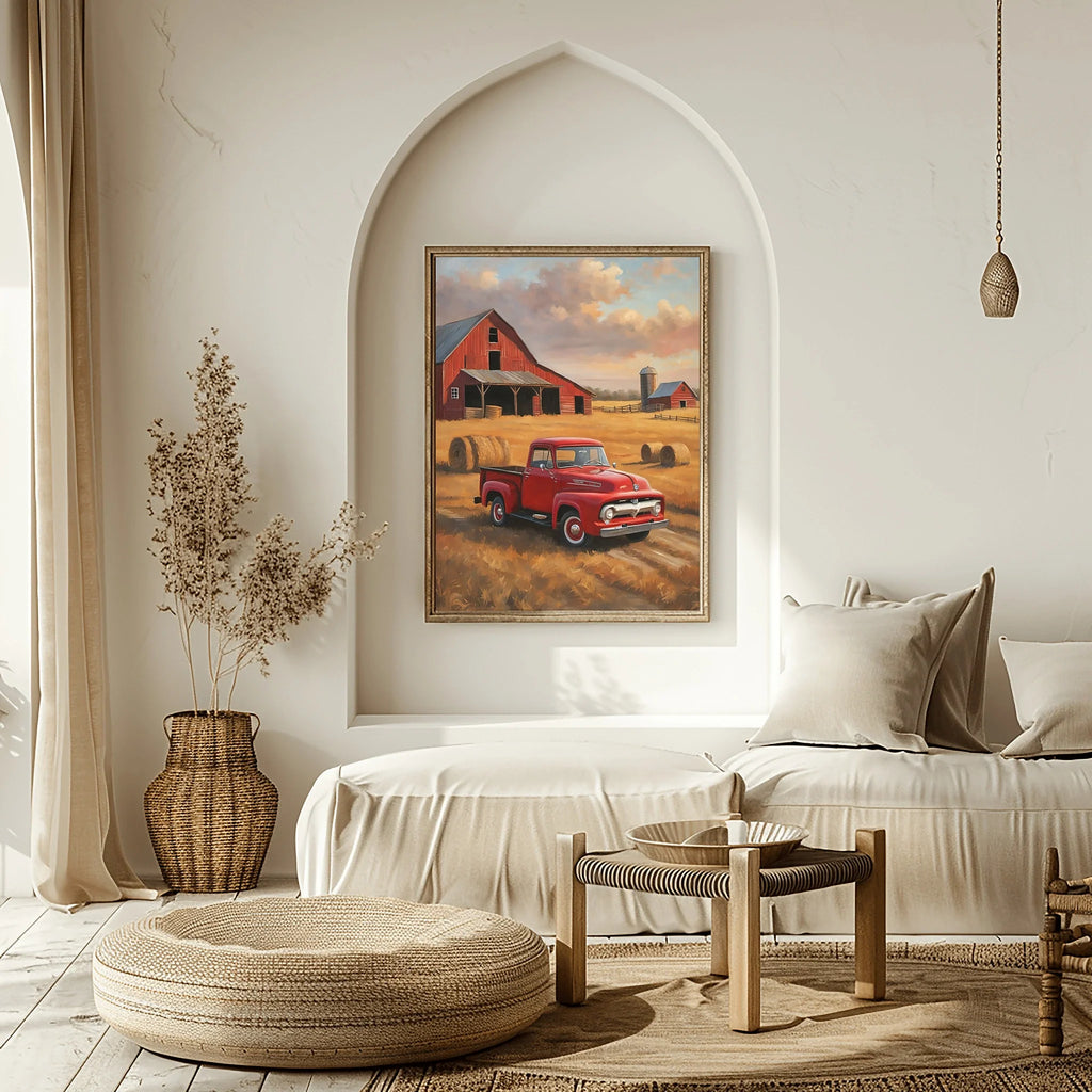 1956 Effie Classic Pickup - Farmhouse Edition | Poster Canvas