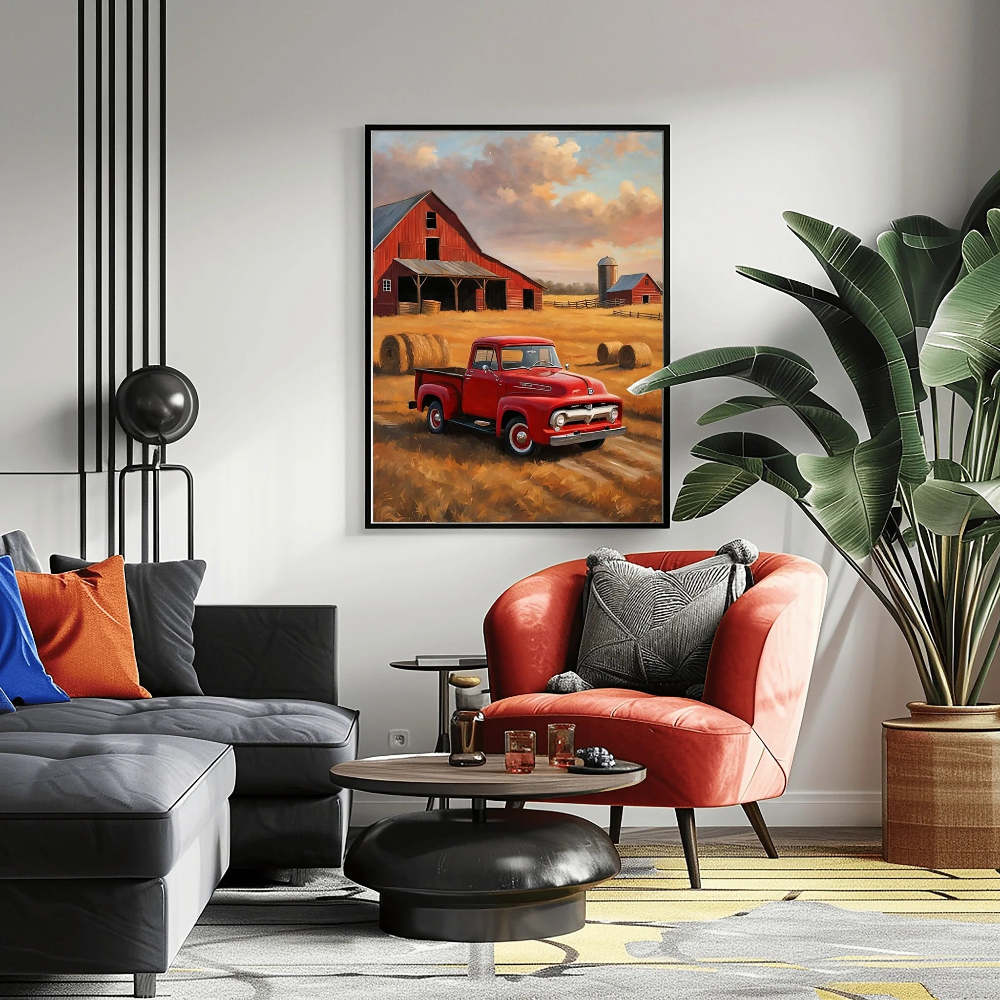 1956 Effie Classic Pickup - Farmhouse Edition | Poster Canvas