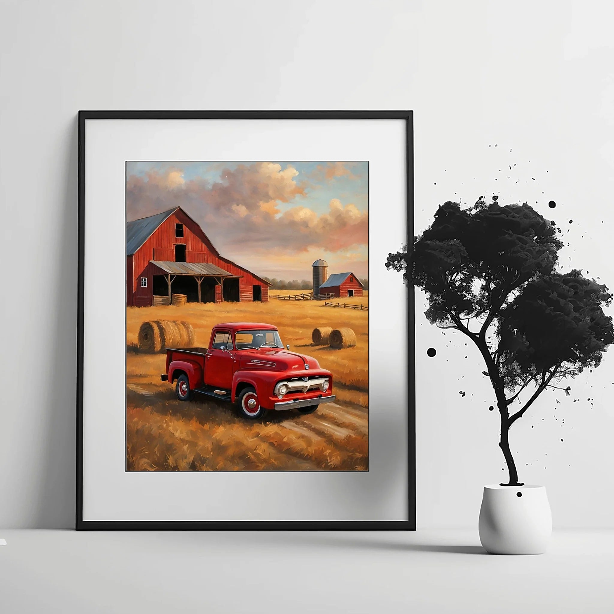 1956 Effie Classic Pickup - Farmhouse Edition | Poster Canvas