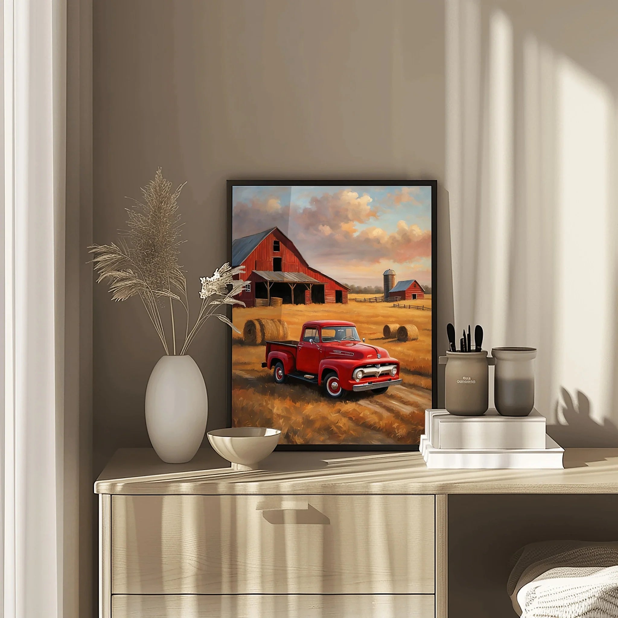 1956 Effie Classic Pickup - Farmhouse Edition | Poster Canvas